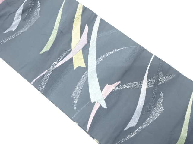 熨斗模様織り出し　名古屋帯